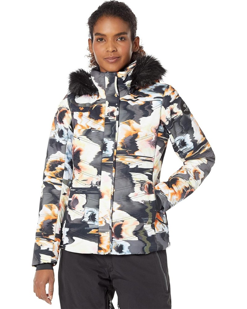 Obermeyer Cosima Down Jacket Women's Ski Jacket, Glitchy, W6