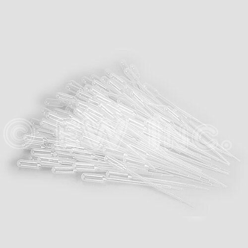 100 plastic transfer pipettes droppers graduated 3 ml 3ml Pasture