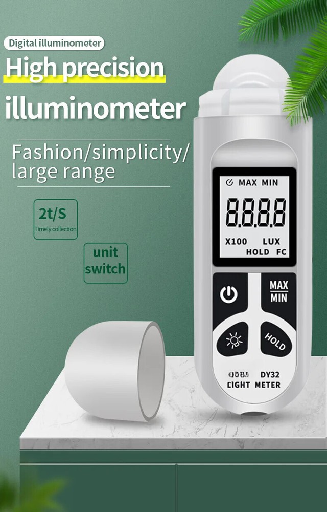 5.43” Portable Range Light Meter High Precision Illuminometer Photometer Tester