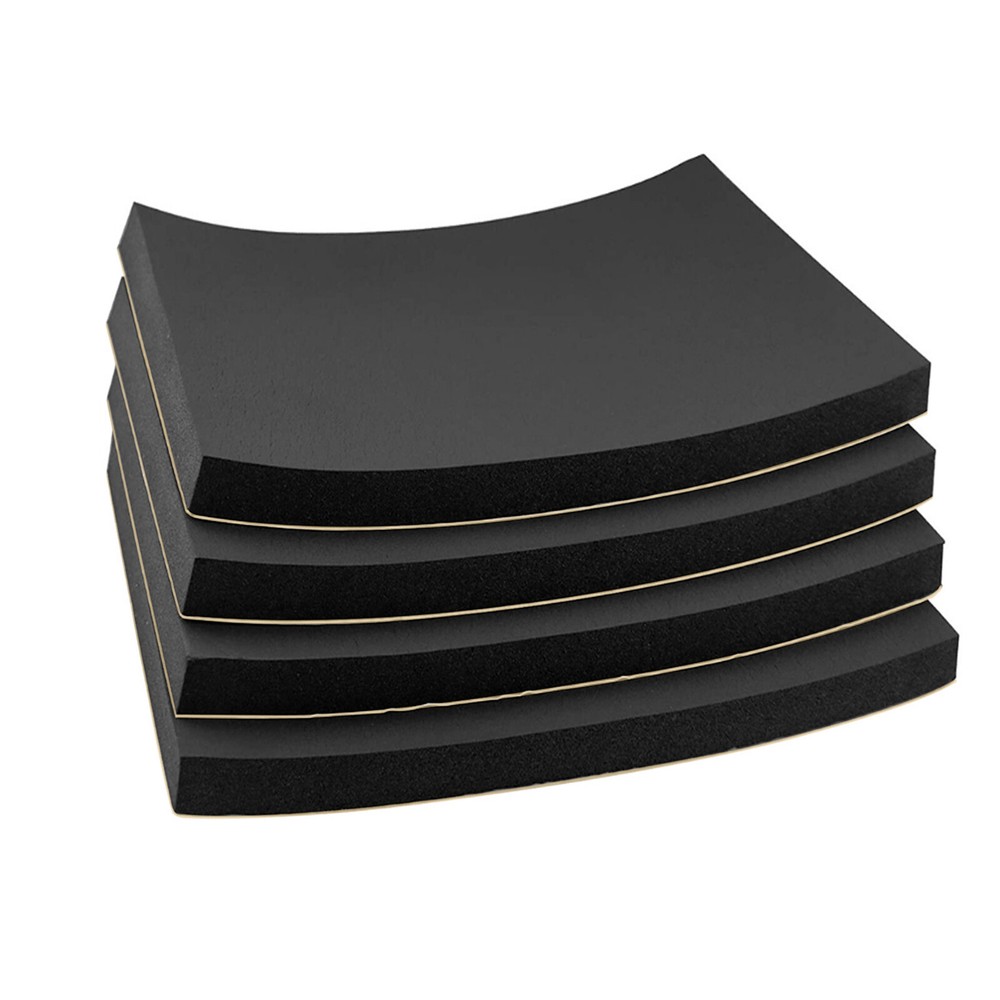 4 Sheets Adhesive Neoprene Rubber Sheet Sponge Foam Pad for Craft 20mm Thickness