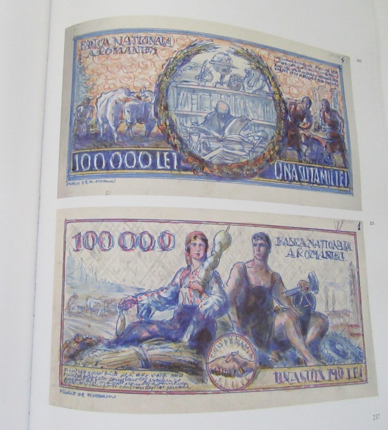 REDUCED PRICE! Romanian banknotes, trials, projects & specimens - 4 books