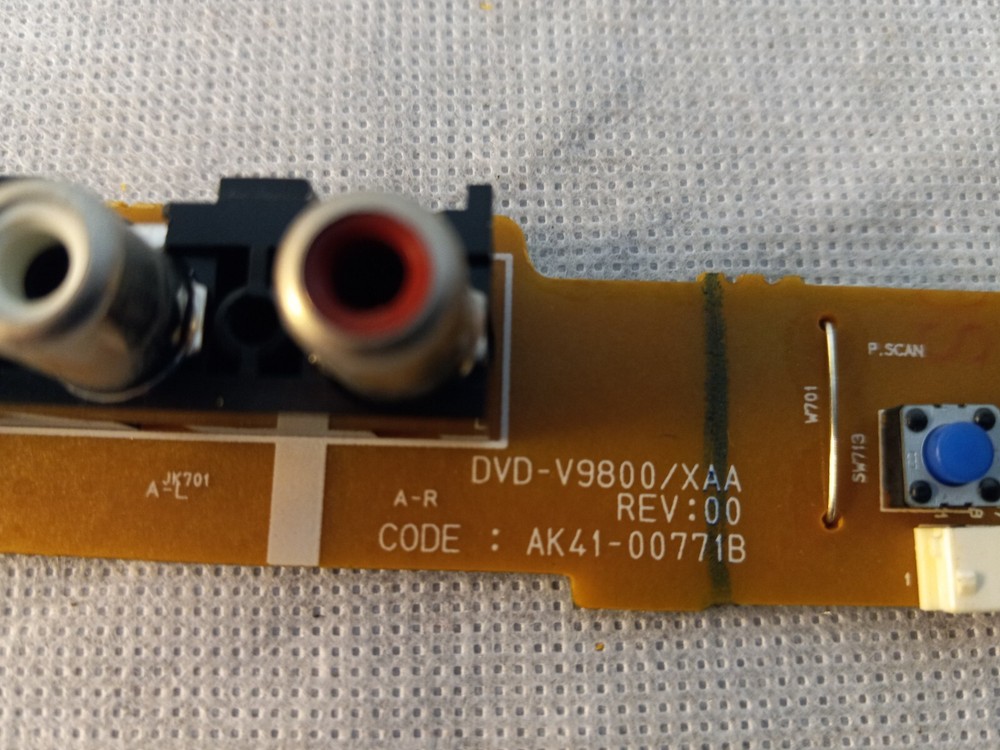SAMSUNG DVD-V9800 VCR & DVD Player - FRONT INPUT PCB