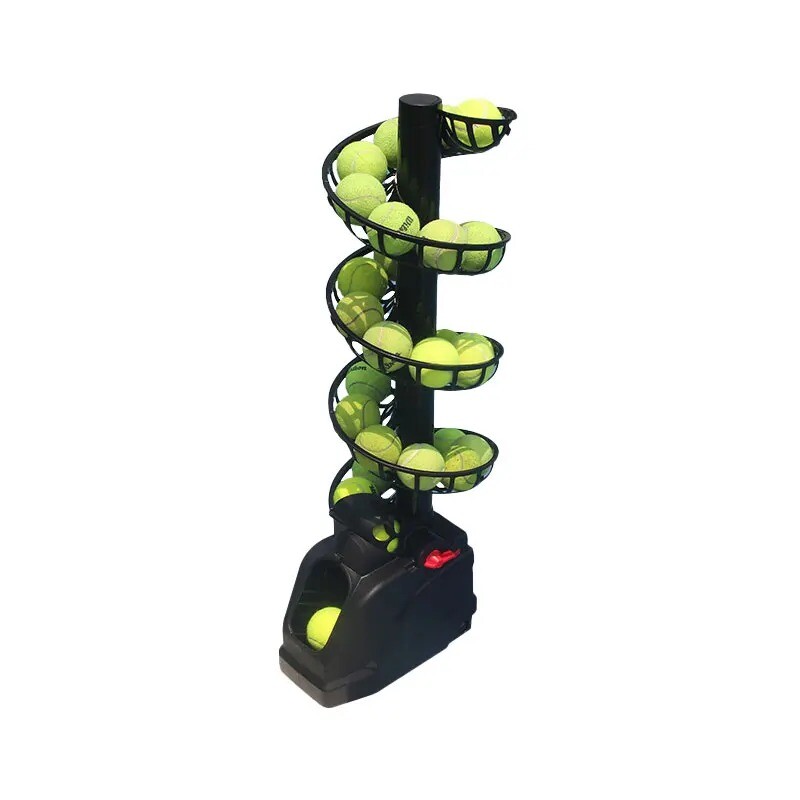 Coach Ball Feeder Single Catch Net Practitioner Tennis Ball Throwing Machine