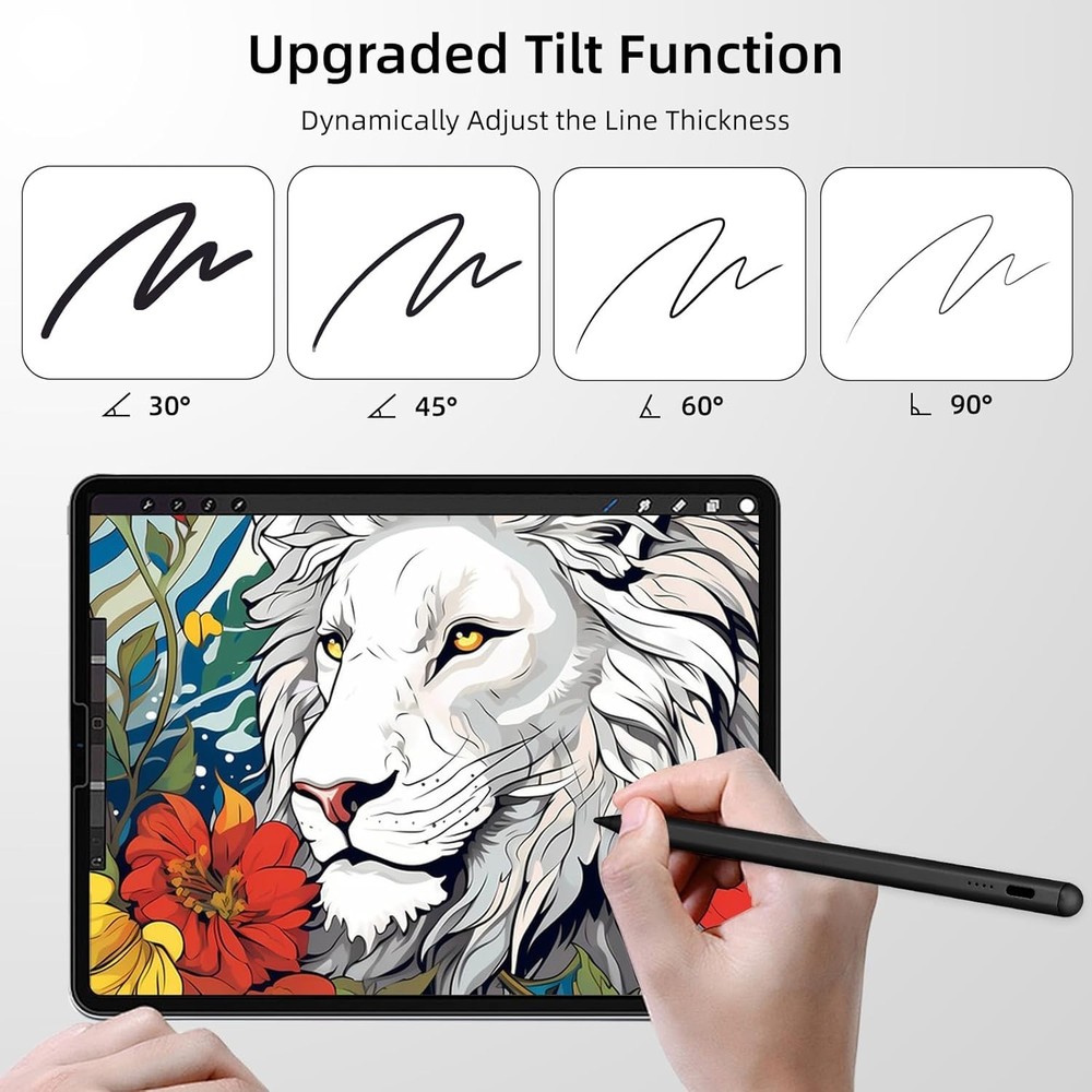Precision iPad Stylus Pen - Fast Charging, Palm Rejection & Pressure Sensitivity