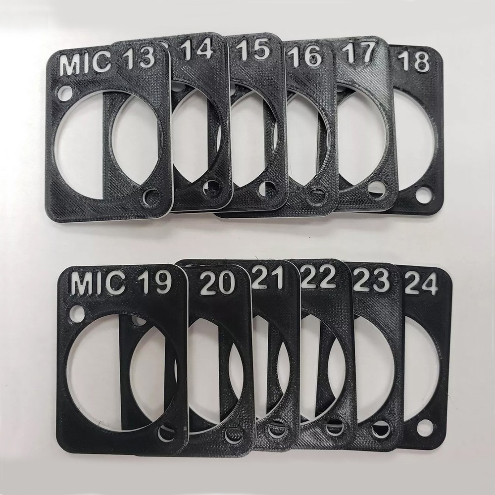 Rack Panel Labels "MIC" 13-24