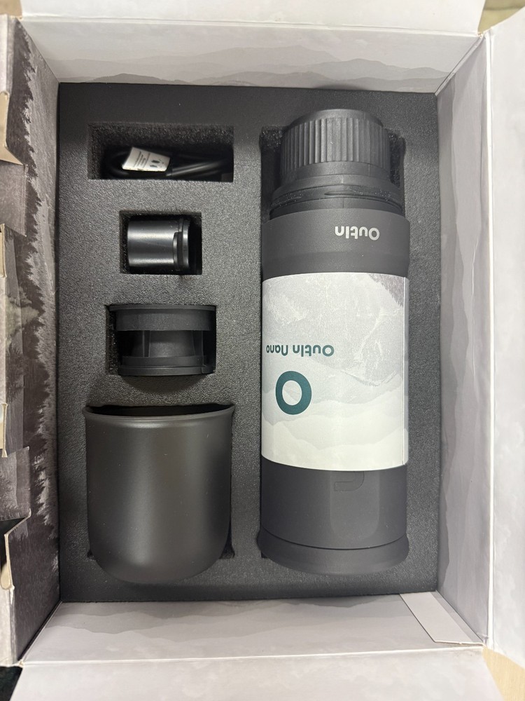 Space Gray Nano Self-Heating Espresso Maker - USB-C Travel Coffee Solution