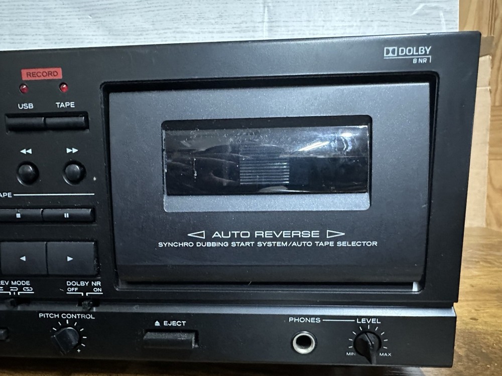 TEAC AD-RW900 CD Compact Disc Recorder Reverse Cassette Deck USB Black