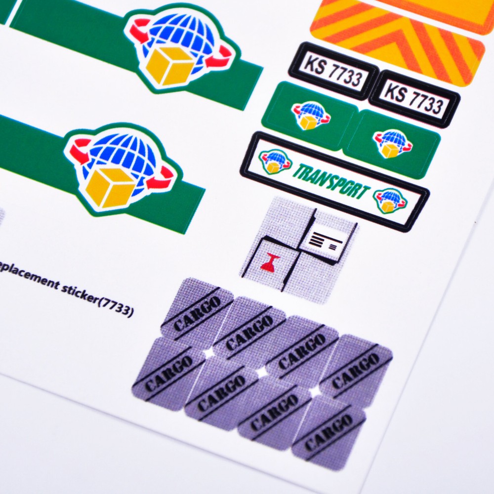 Replacement sticker for set 7733 Precut sticker