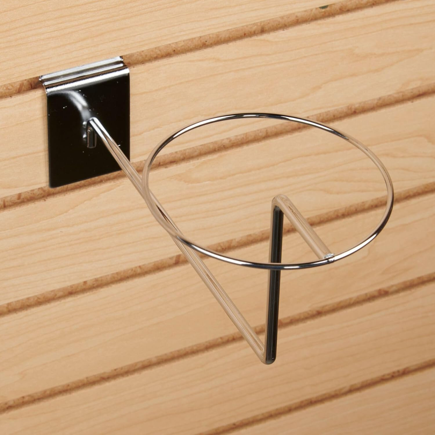 Slatwall Hat Set of 12 Racks Cap Slat Panels Chrome Display Hook Retail Store