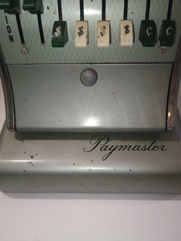 Paymaster Check Machine Series S-600 Vintage