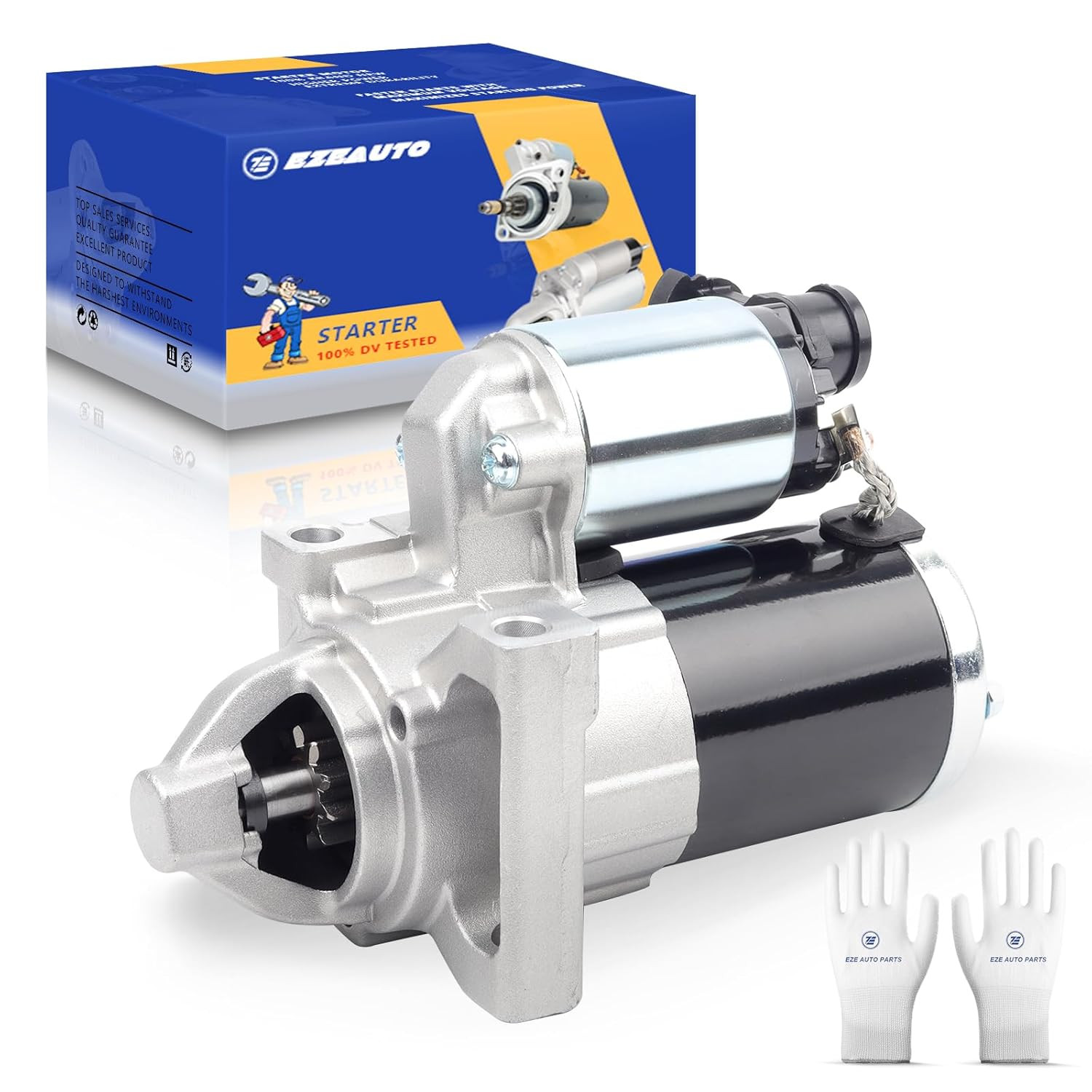 10910 New Starter for 14-18 Chevy Silverado 1500 Suburban Tahoe, Cadillac Escala