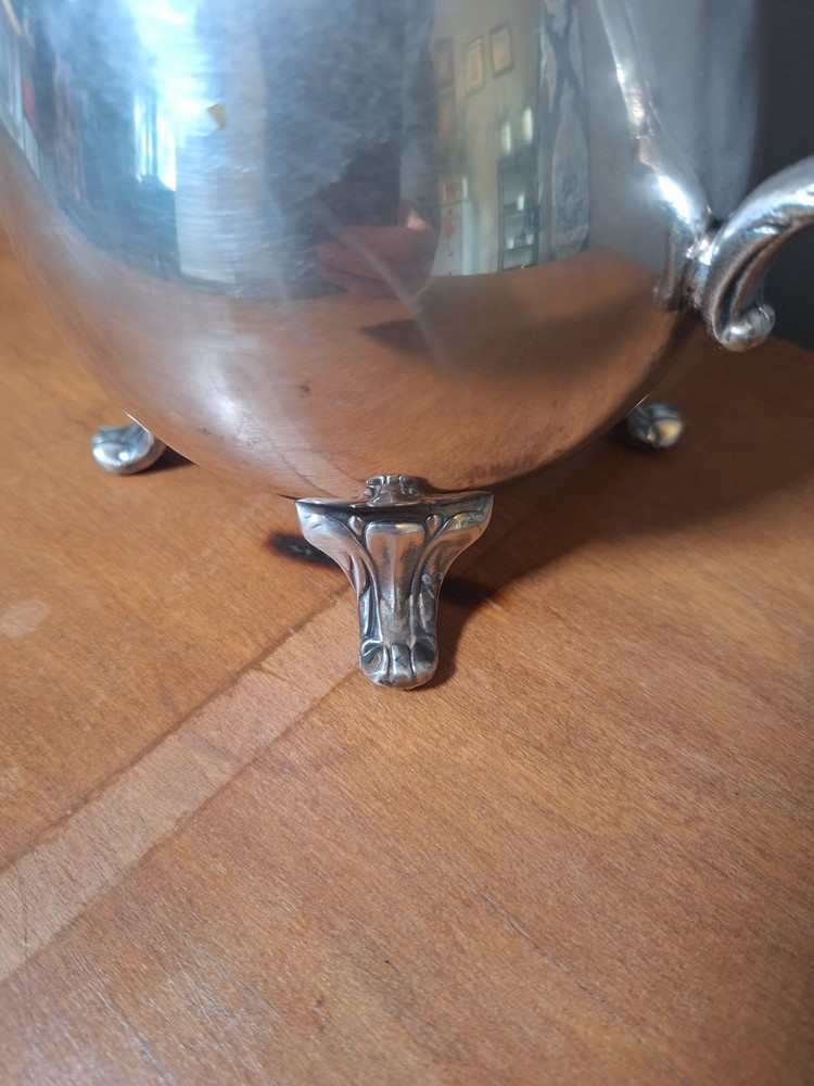vintage silver-plated teapot made by L.S. Co