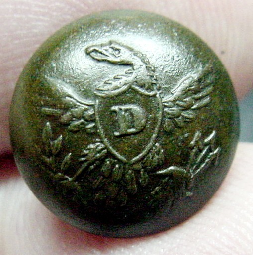 # 513= 1830 PERIOD DRAGOON CUFF BUTTON Ca. 1830-1840