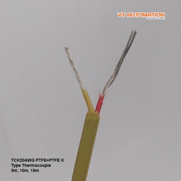 K-type Thermocouple Wire AWG 20 Solid PVC Probe Sensor Insulation Extension 1 yd