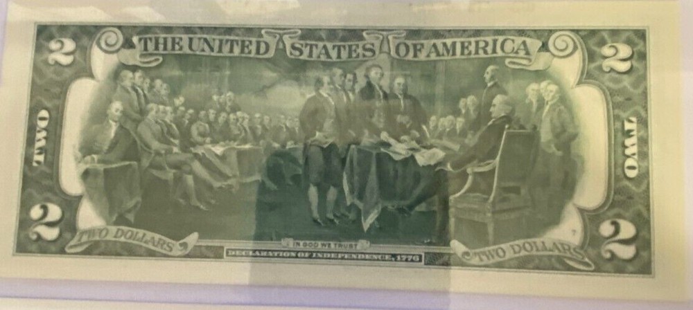 $2 UNCIRCULATED NOTE "08880609", FLIPPER / ROTATOR (STRICT)