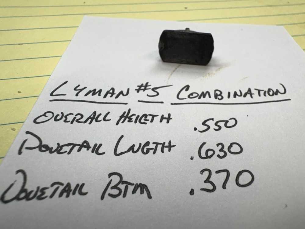 Antique Lyman No. 5 Folding Combination Front Sight