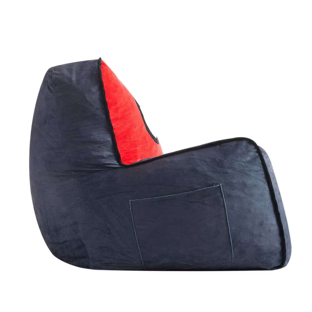 Spider-Man Kids' Compressed Foam Plush Chair Gray