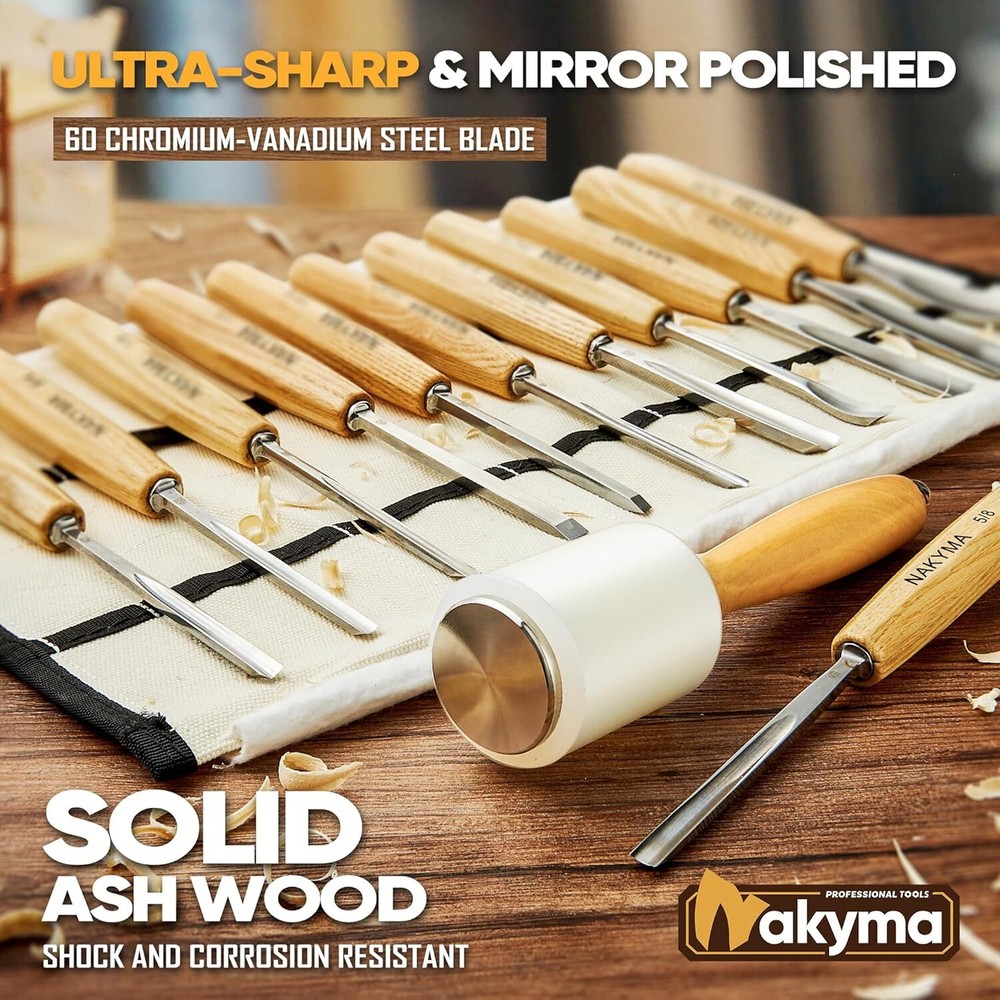 Wood Carving Kit, Set - Onesize, Original Color