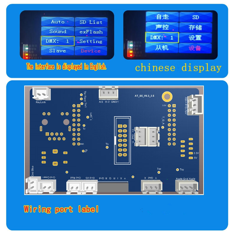 400M SD Multiple Modes Digital Laser Galvo Control Board DMX ILDA Program Board