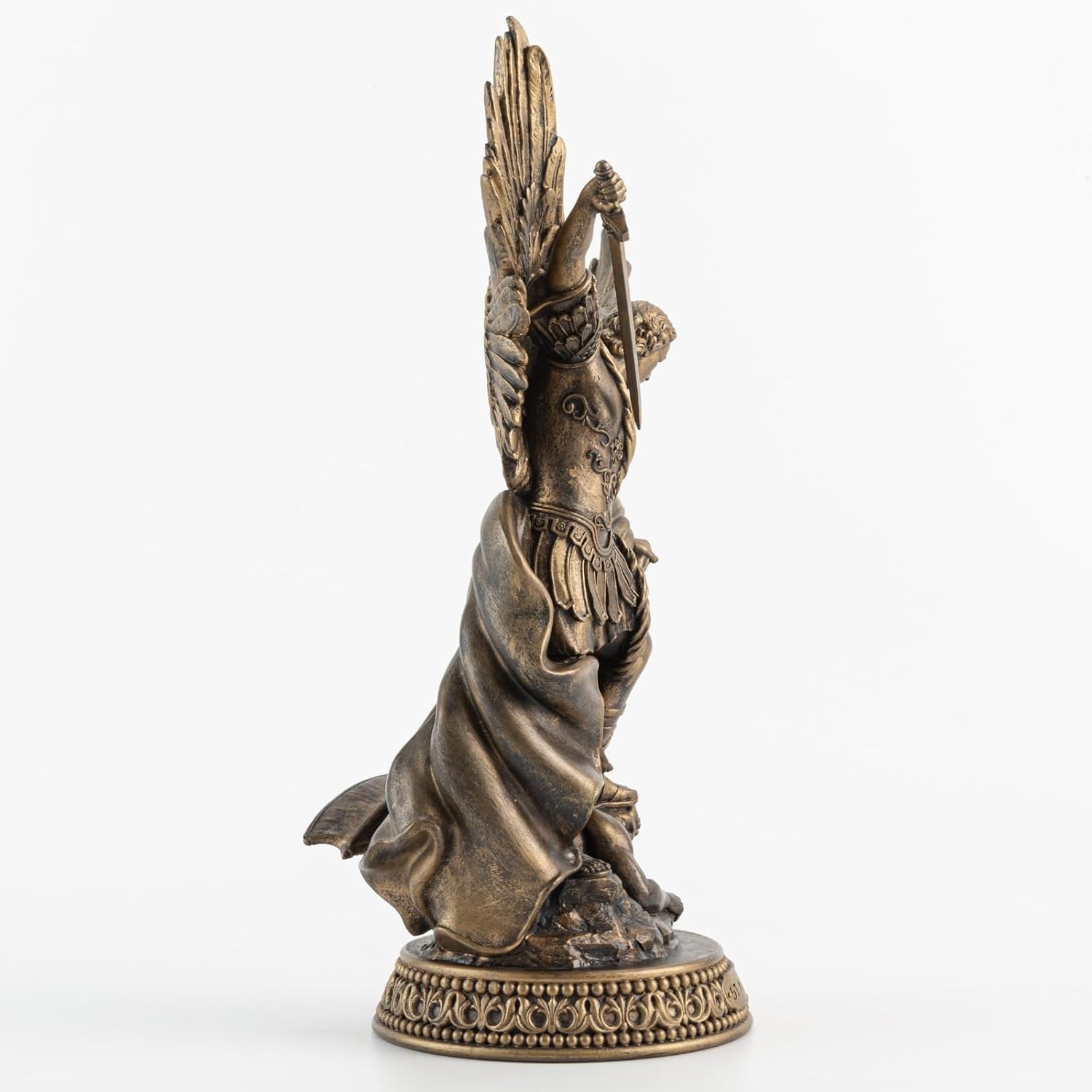 12 inch Bronze St Michael Archangel Statue San Miguel Arcangel Figurines Decor