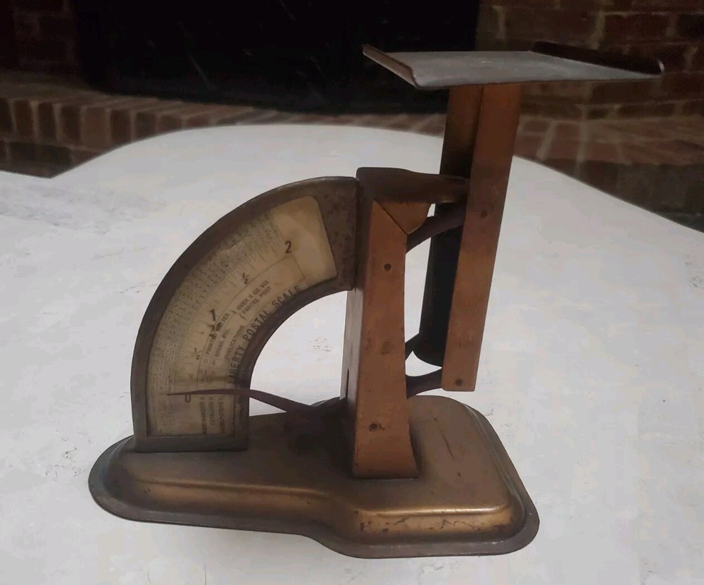 Vintage Metal Liberty Postal Scale