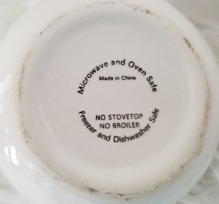 Condiment tray separated dishes.