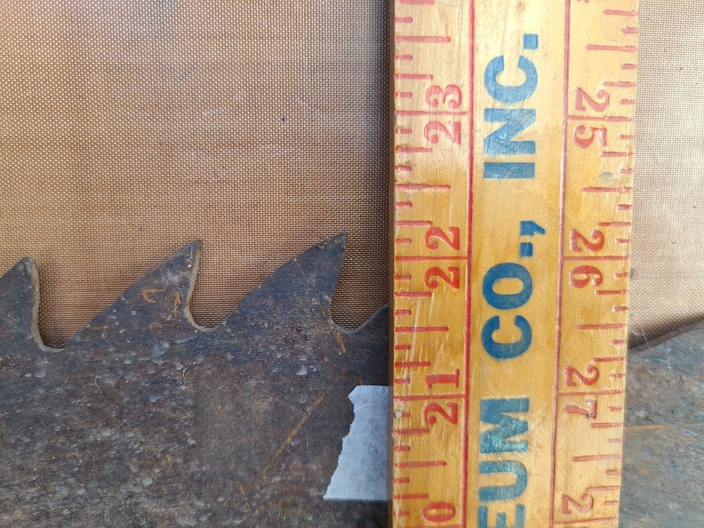 22" Saw Mill Blade Rustic Decor