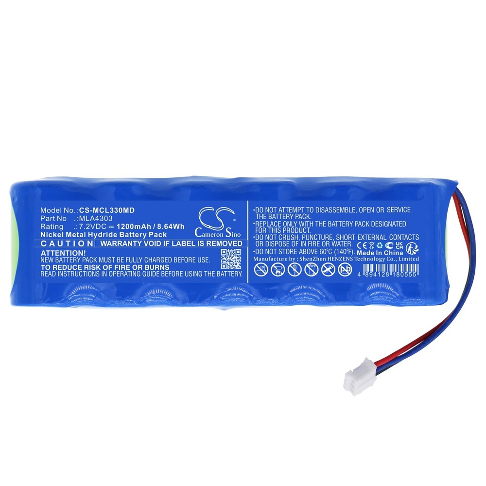 BATTERIE 1200mAh MLA4303 ML2000 For Microlab 3300 Pulmonary Function Tester