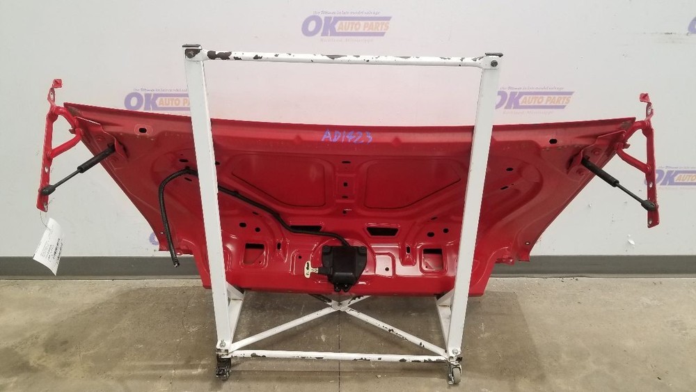09 DODGE CHALLENGER SRT8 REAR TRUNK DECKLID ASSEMBLY RED