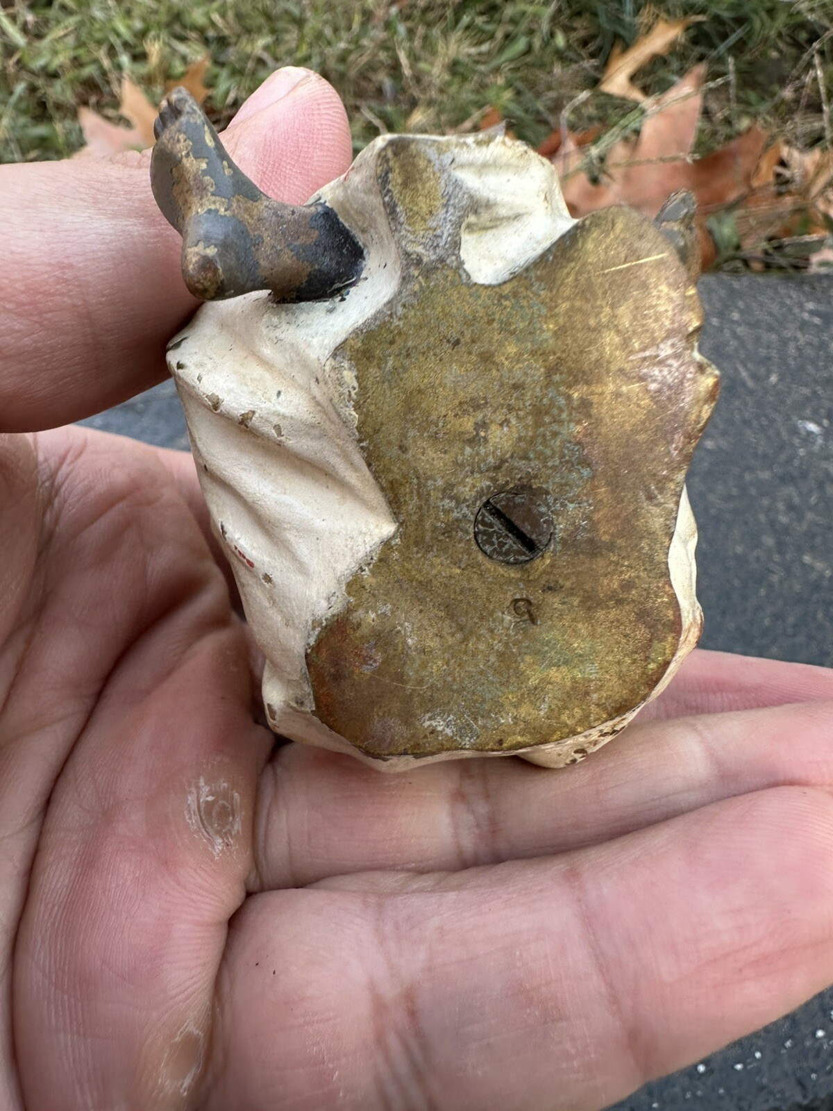 Wonderful Antique Bronze Boy Writing the Arabic