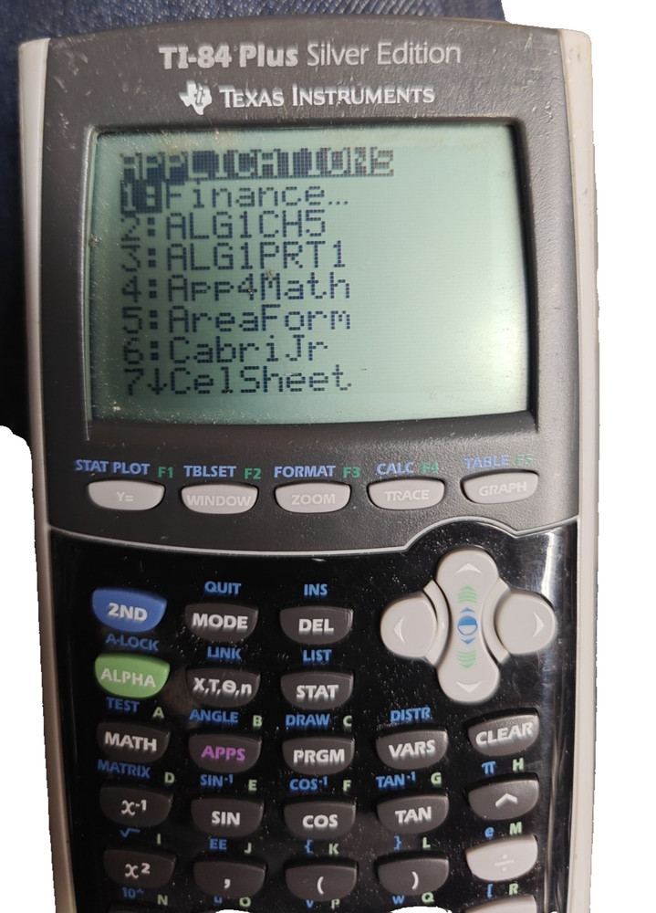 Texas Instruments TI-84 Plus Silver Edition Graphing Calculator No Battery