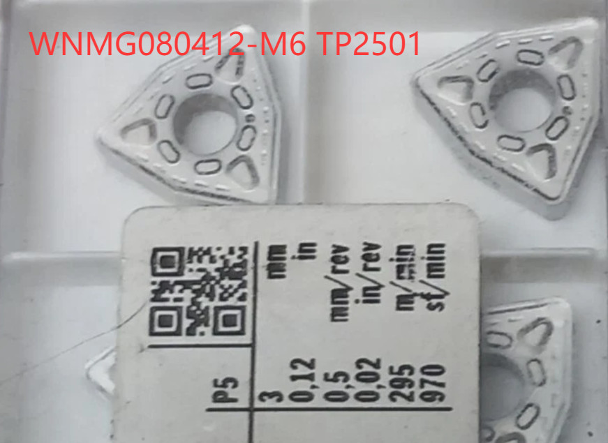 10 PCS  ORIGINAL  INSERTS      WNMG080412-M6 TP2501