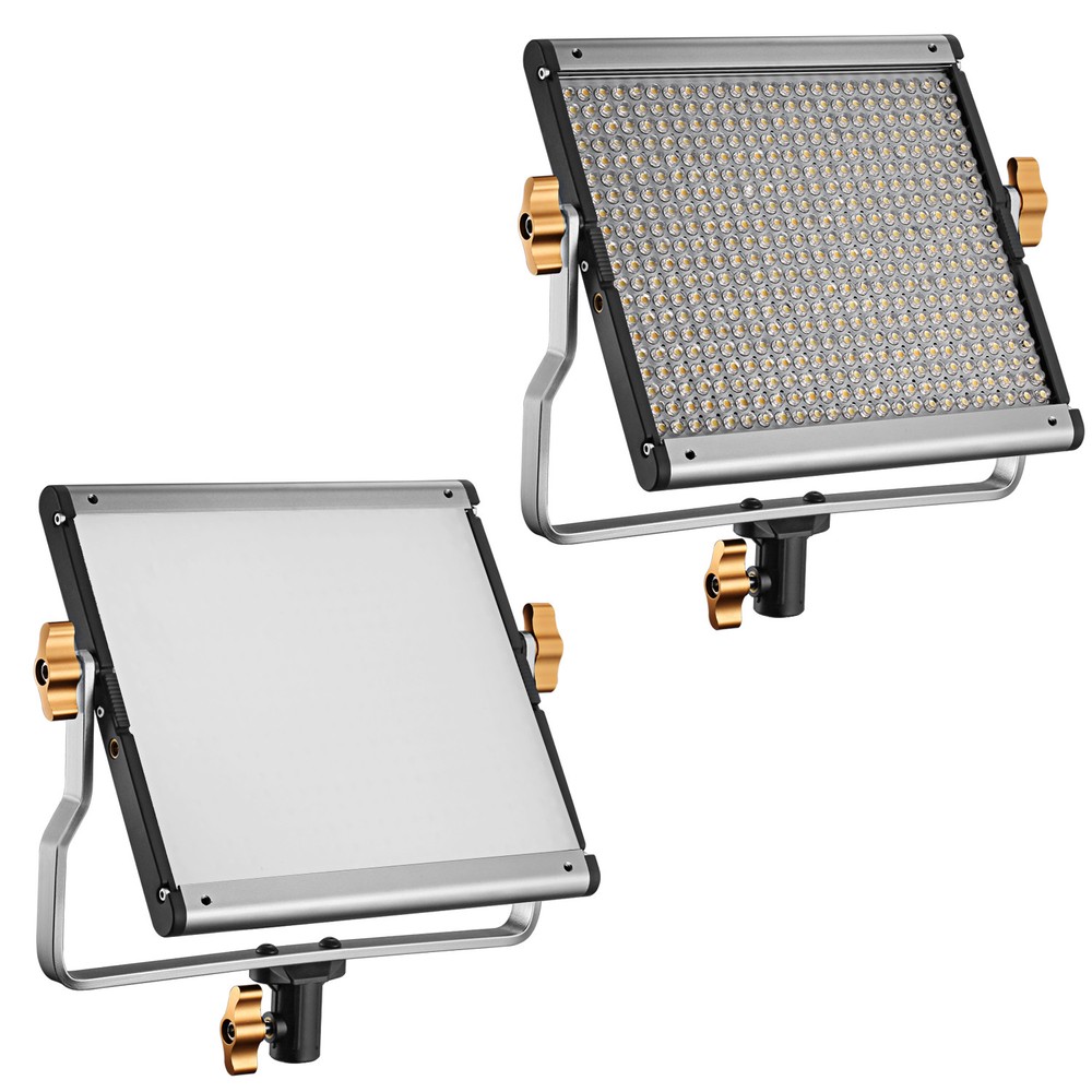 Neewer Dimmable Bi-color LED Video Light Panel with U Bracket Support and Bag