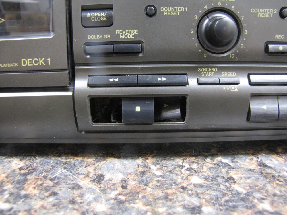 Technics RS-TR373 Double Auto-Reverse Stereo Cassette Deck HX PRO as-is