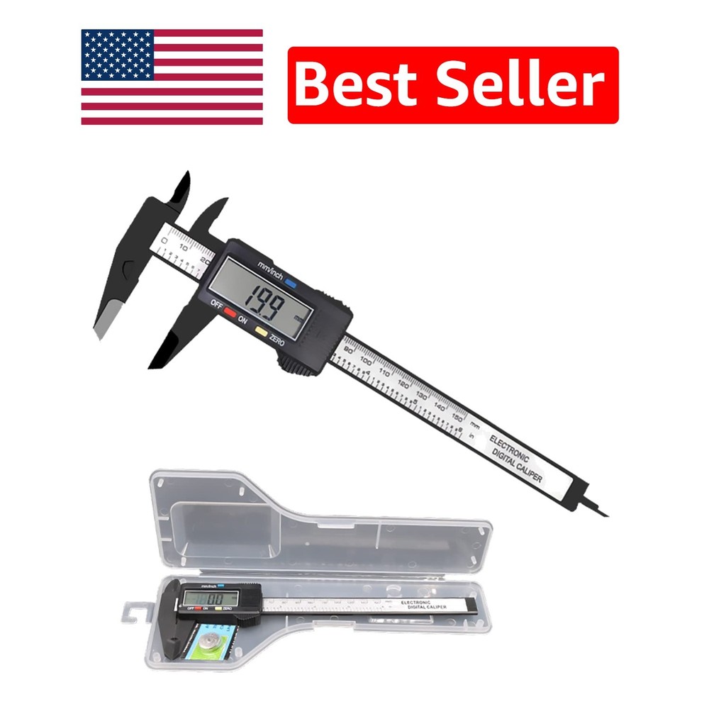 Versatile 0-6" Digital Calipers - Inch/MM Conversion, High Accuracy, LCD Screen