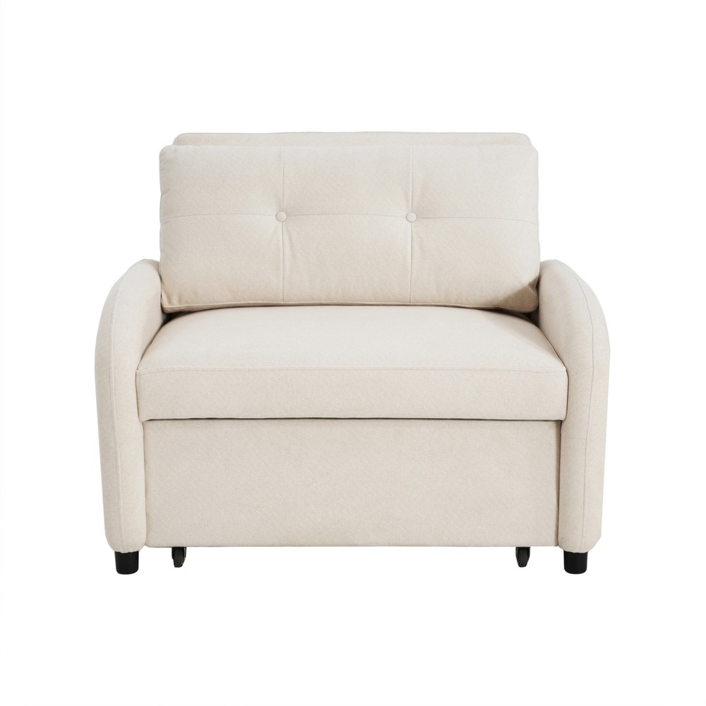 Modern Convertible 3-in-1 Sleeper Sofa Bed Folding Pull Out Bed for Small Space