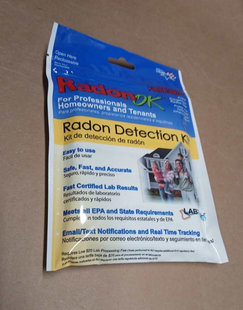 RadonOK Radon Detection Kit Labtech (Made in USA)