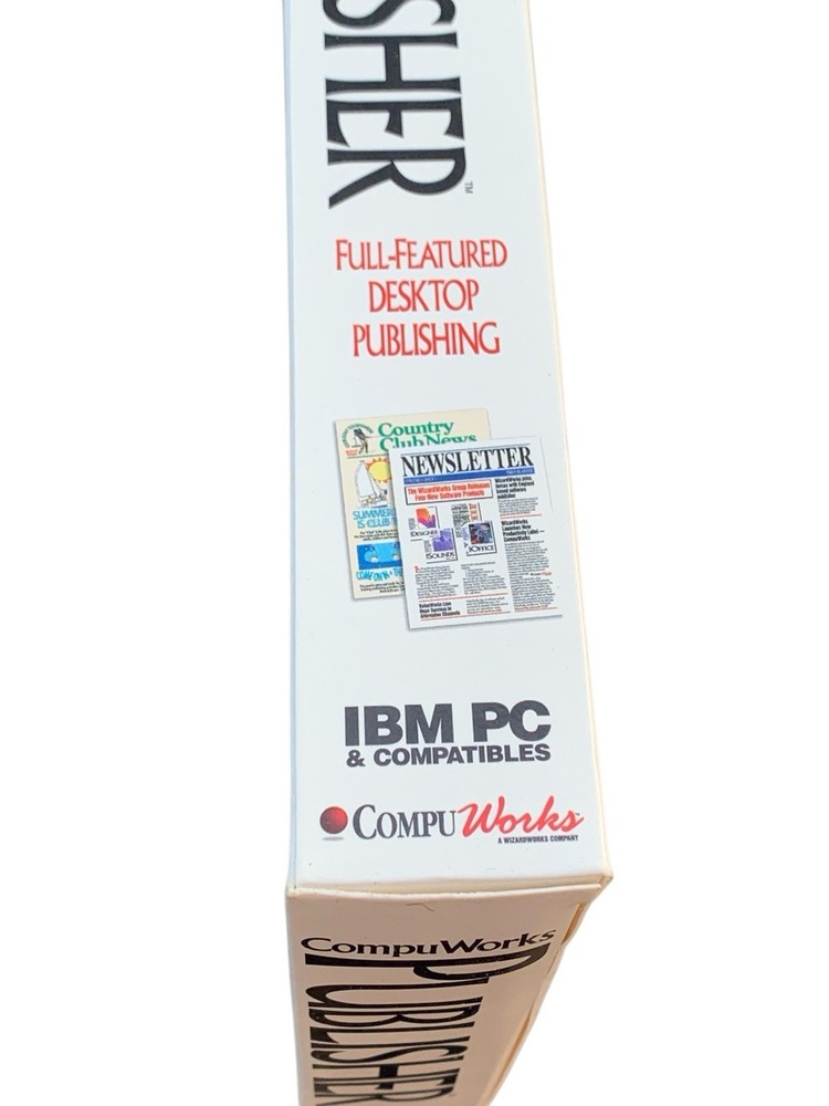 Vintage CompuWorks Publisher (Windows PC IBM Floppy, 1994) Complete