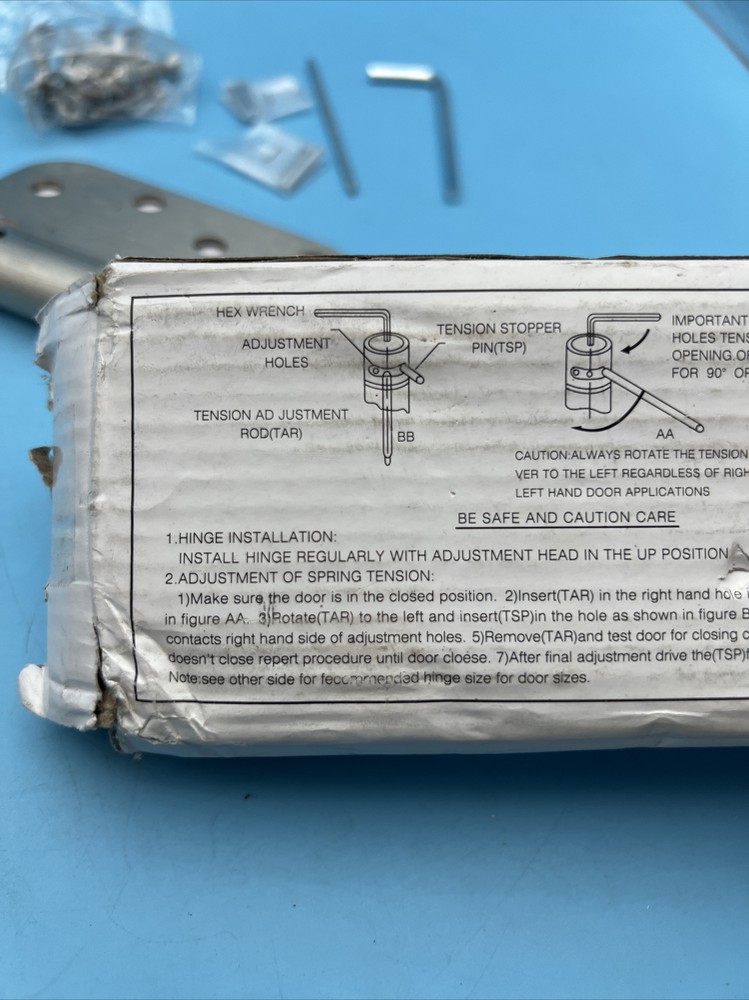 2 PCS Spring Hinge NPFA #80