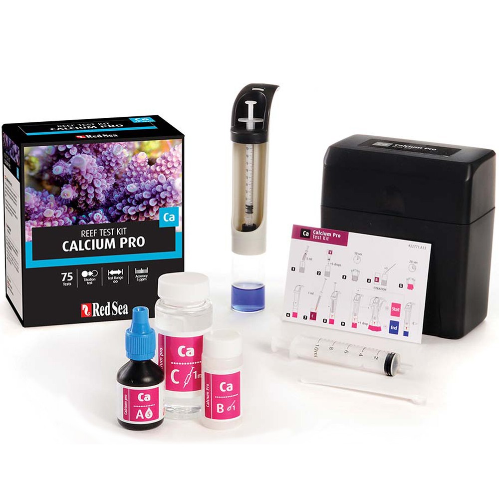 Red Sea Calcium Pro Reef Test Kit Titration Method 5ppm Accuracy 75 Tests