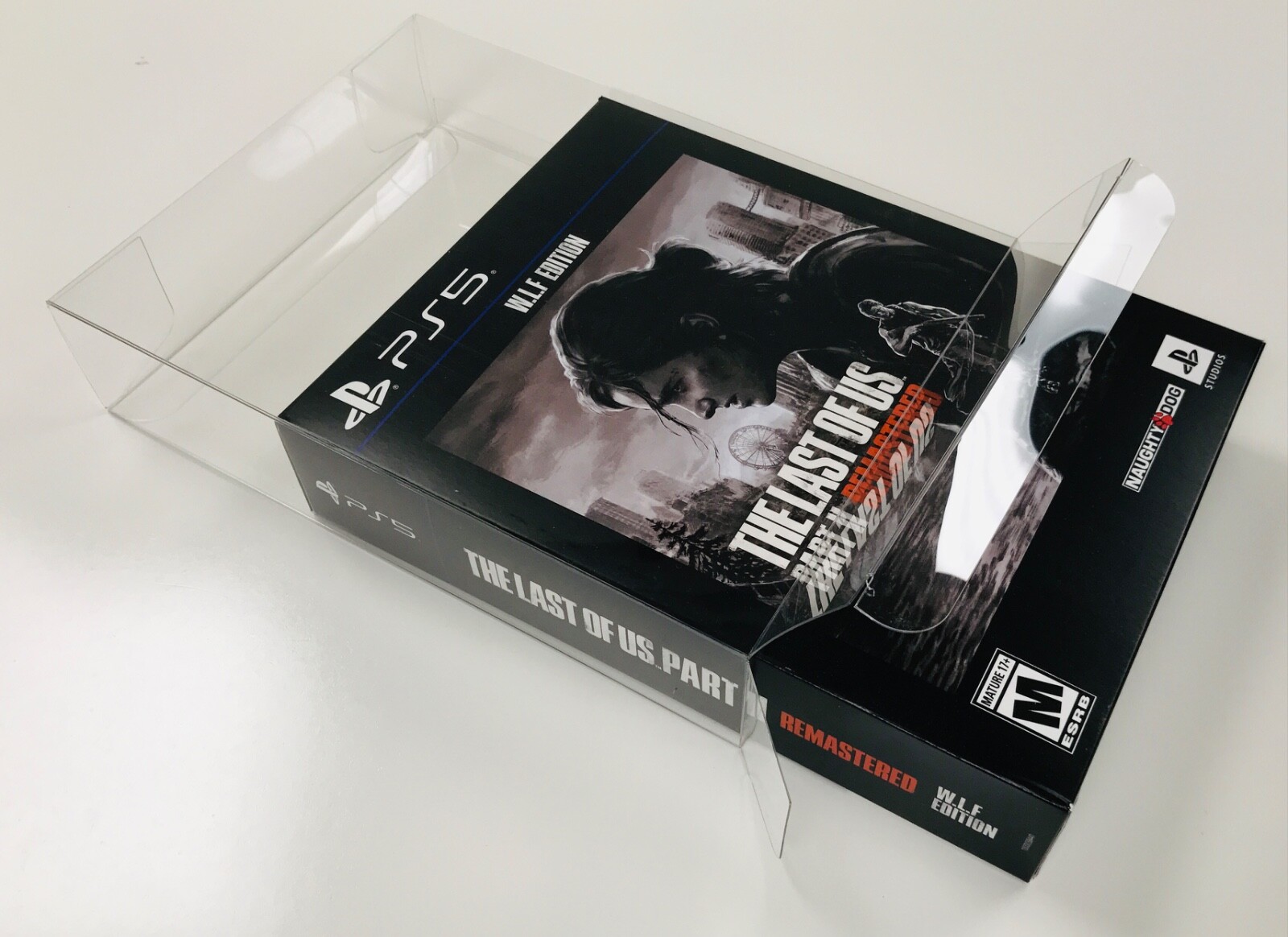 1 Box Protector for THE LAST OF US PART 2 REMASTERED WLF EDITION PS5 SE Clear