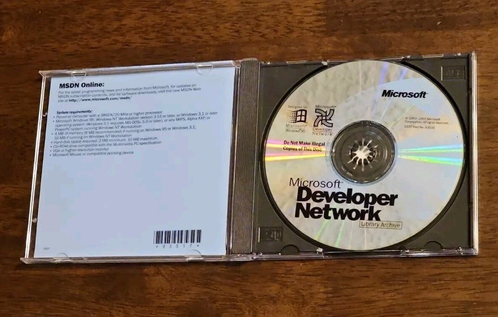 Microsoft Developer Detwork Library Archive