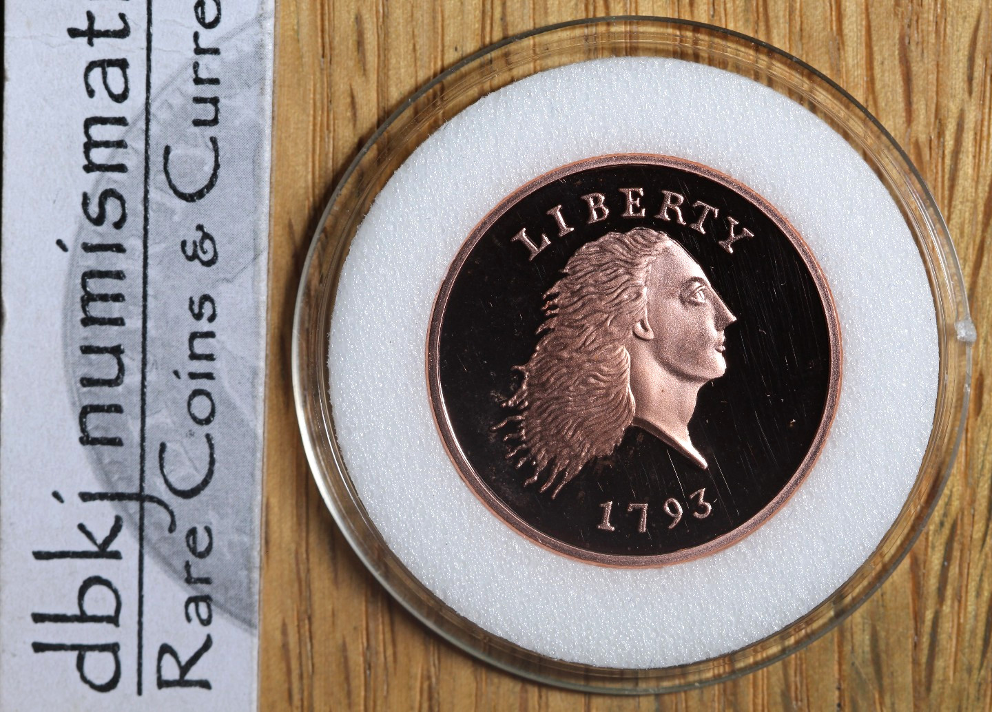 1793 National Collectors Tribute - Proof Copy - Flowing Hair Chain Cent