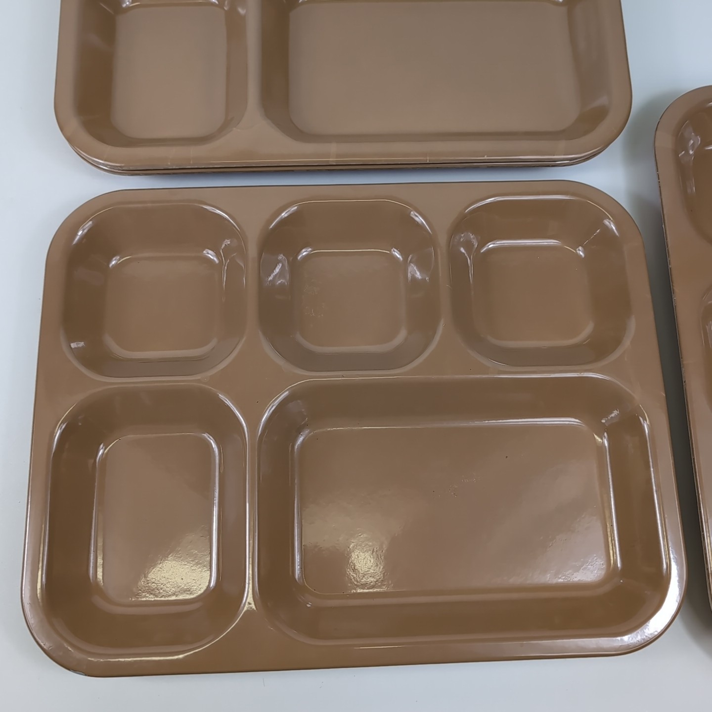 VTG Lot 4 KENRO Melamine Military Army Cafeteria Mess Hall Chow Camp Trays USA