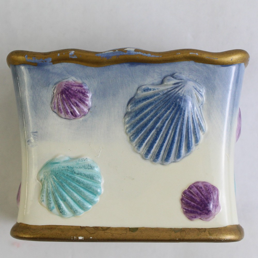 Springmaid Shell Isle Ceramic Toothbrush Holder