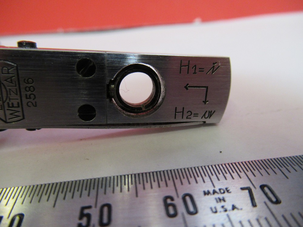 LEITZ GERMANY BEREK COMPENSATOR OPTICS MICROSCOPE PART AS PICTURED S4-B-55