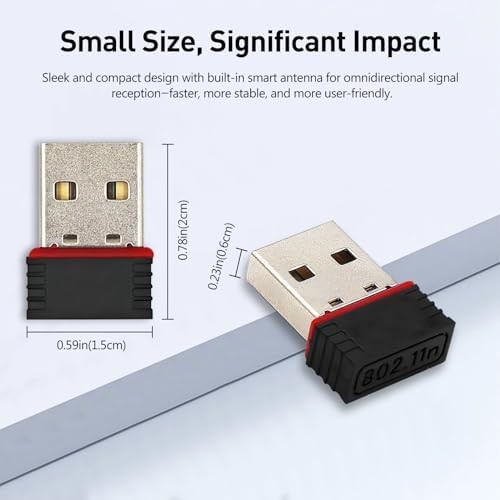 2 Pack 150Mbps USB WiFi Adapter Windows 10 Plug Play