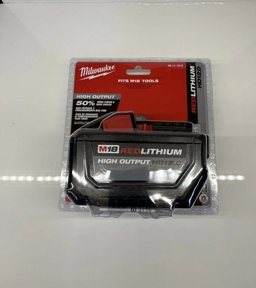 Milwaukee 48-11-1812 M18 RedLithium High Output HD 12.0 Battery Pack New Genuine