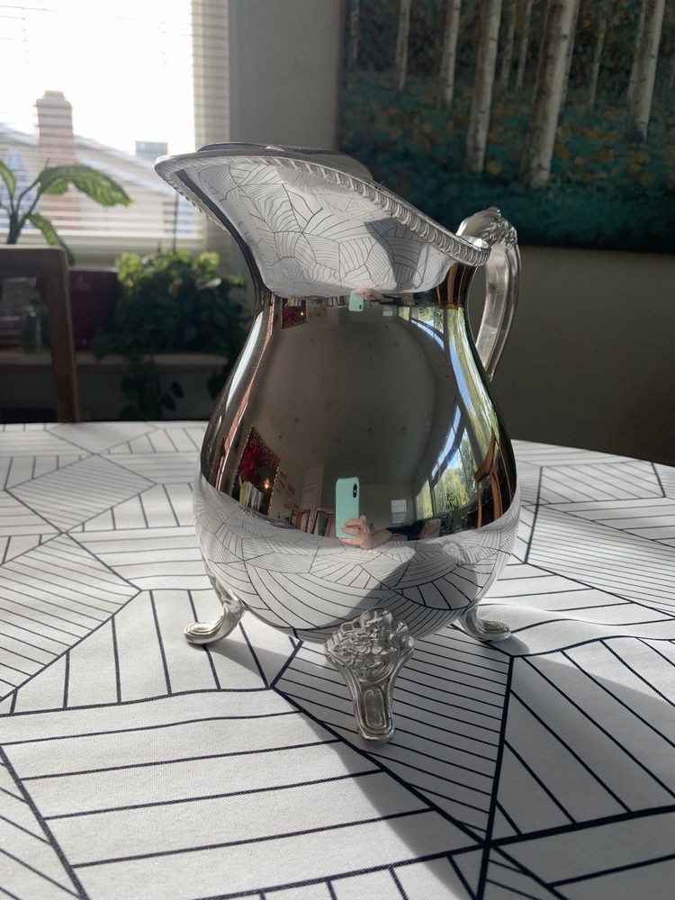 Bristol Silverplate Pitcher w/ Ice Guard