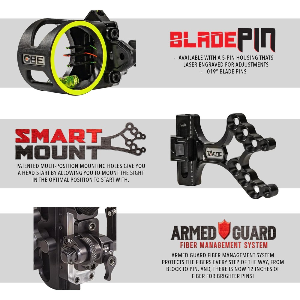 CBE Tactic Sight 3 P", Black